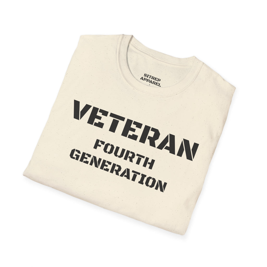 Fourth Generation Veteran (Front Side) — Unisex Military Pride