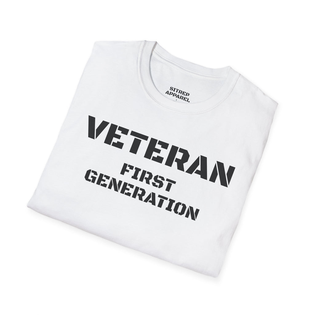 First Generation Veteran (Front Side) — Unisex Military Pride