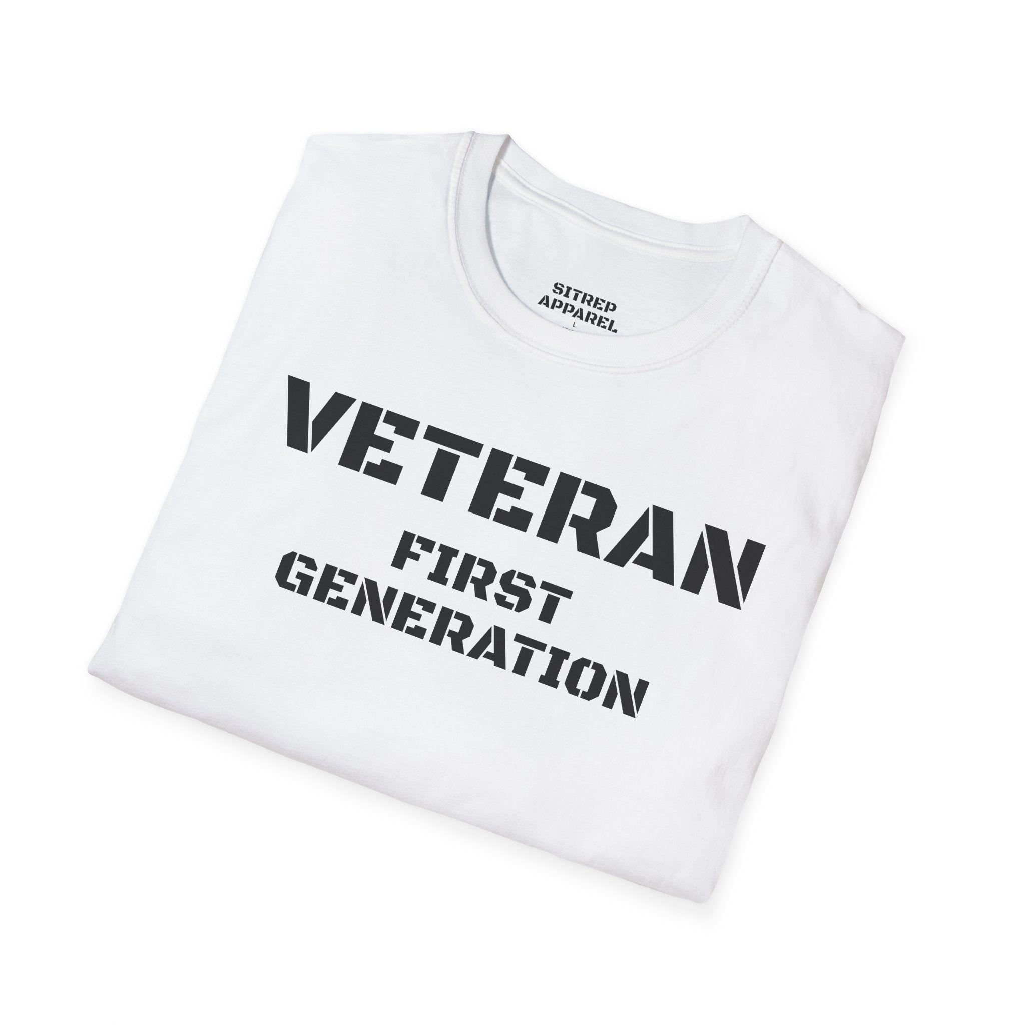 First Generation Veteran (Front Side) — Unisex Military Pride