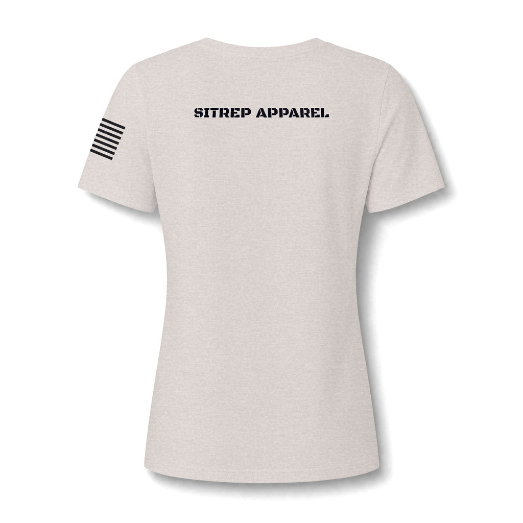 Women's V‑Neck Tee - "Thank You For Your Service" Appreciation Shirt