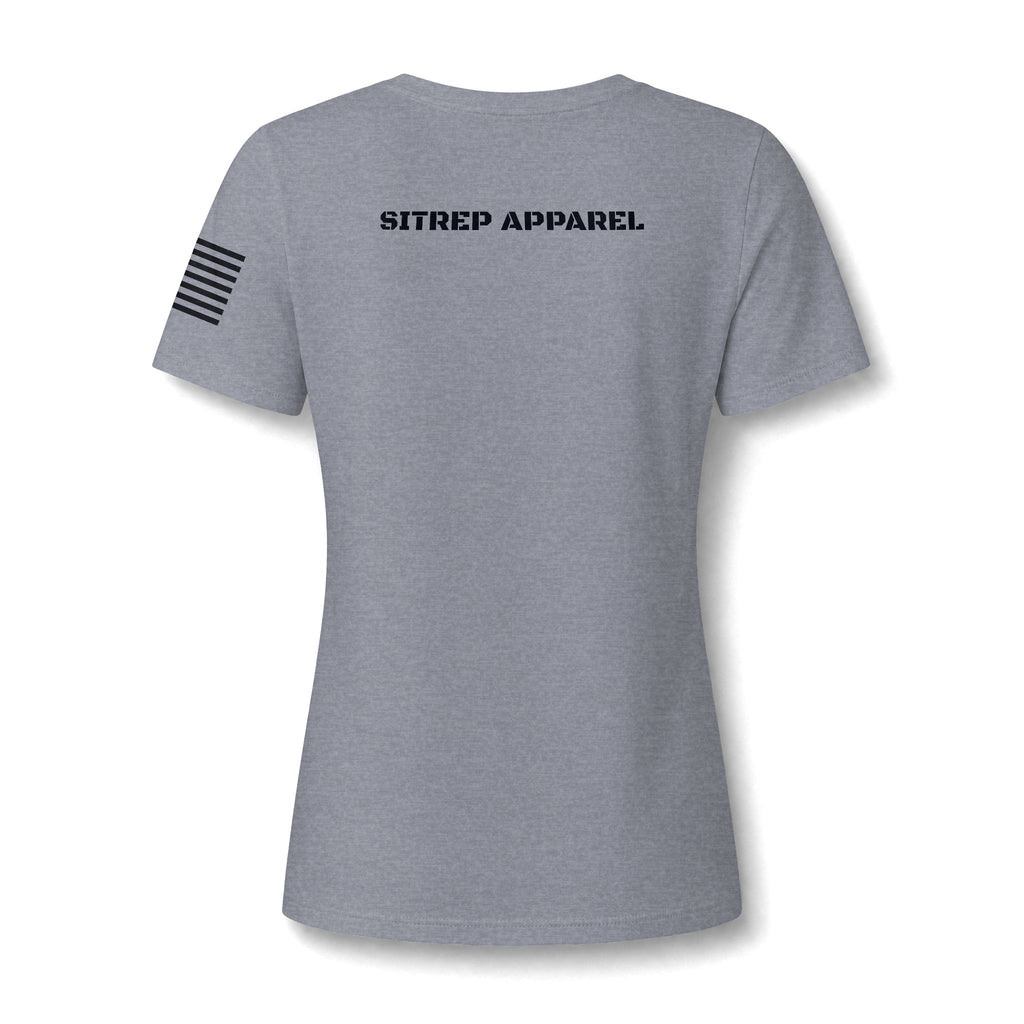 Women's Relaxed Heather CVC V-Neck Tee