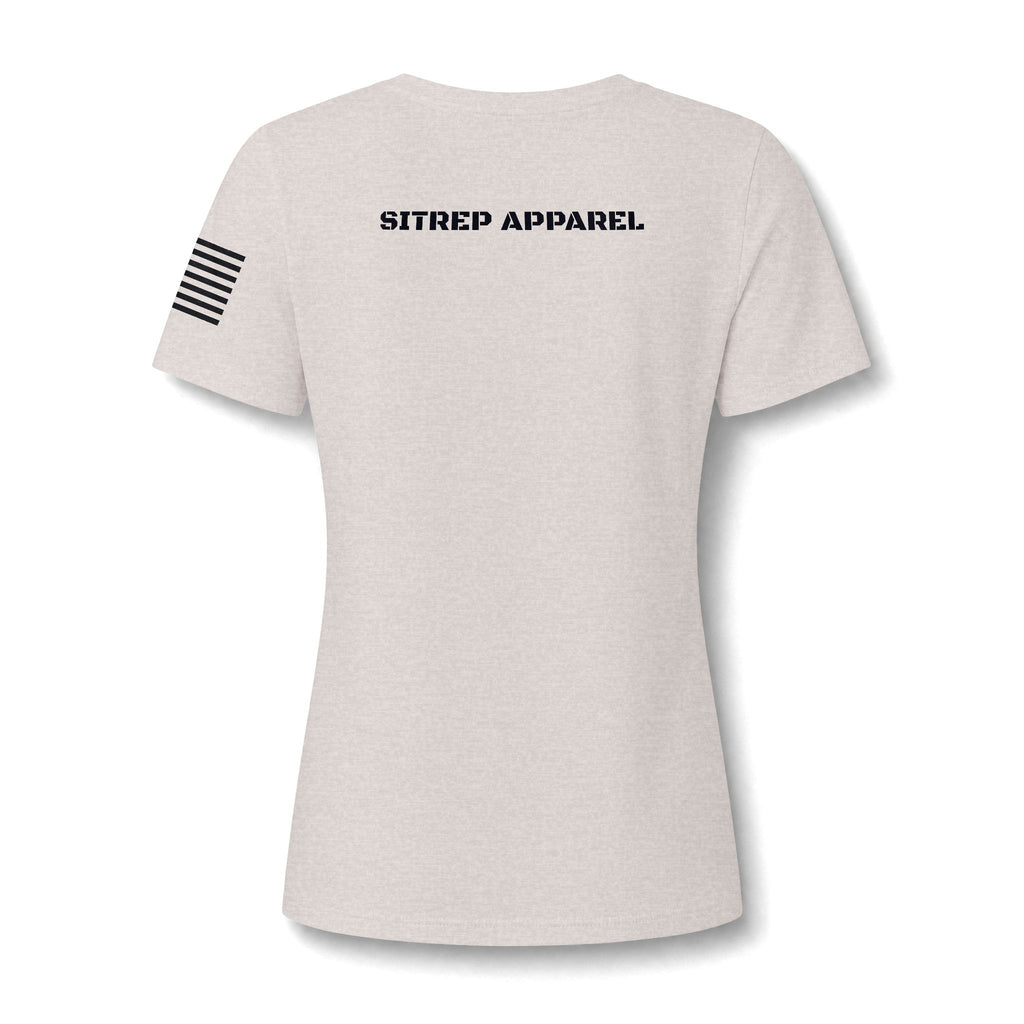 Women's Relaxed Heather CVC V-Neck Tee