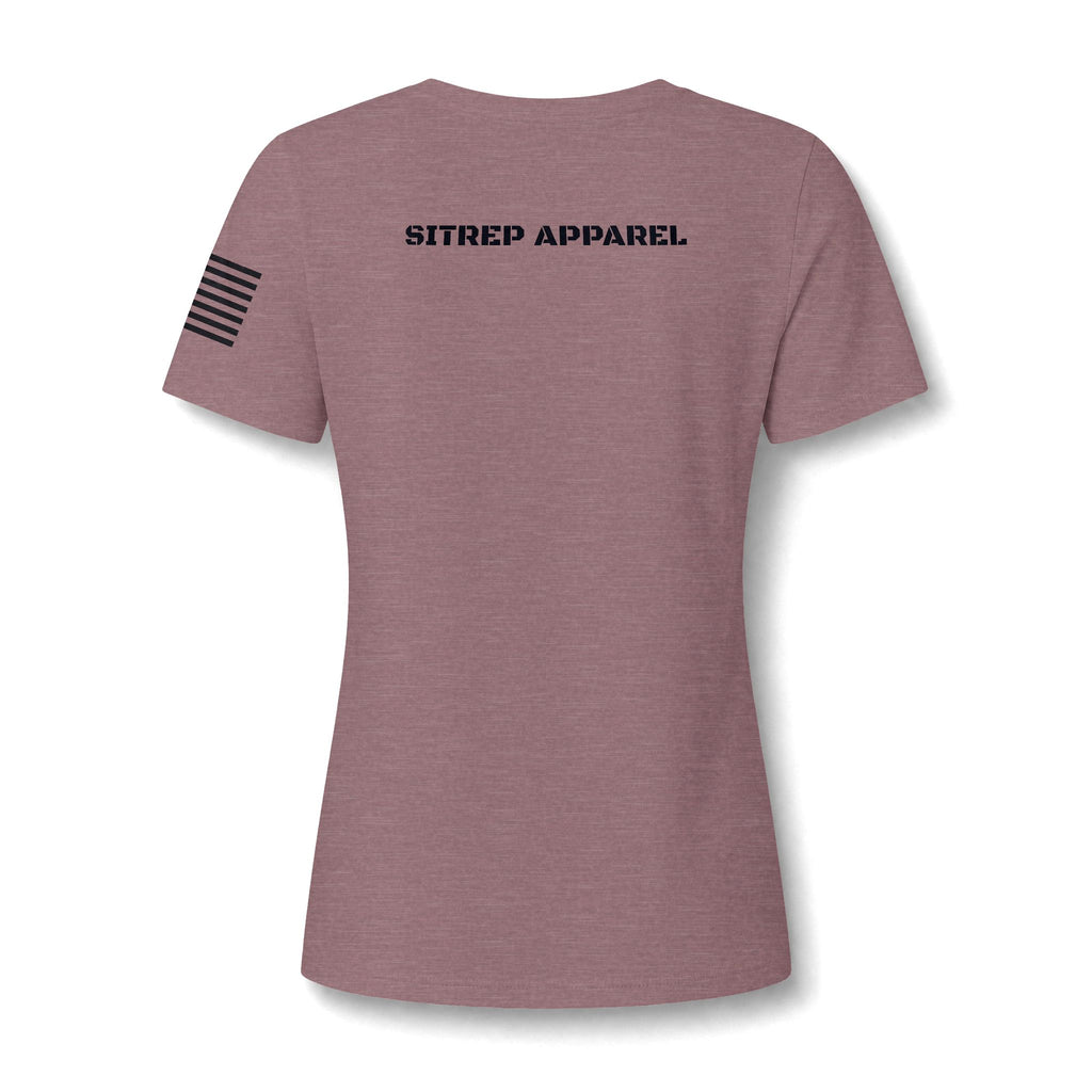 Women's Relaxed Heather CVC V-Neck Tee