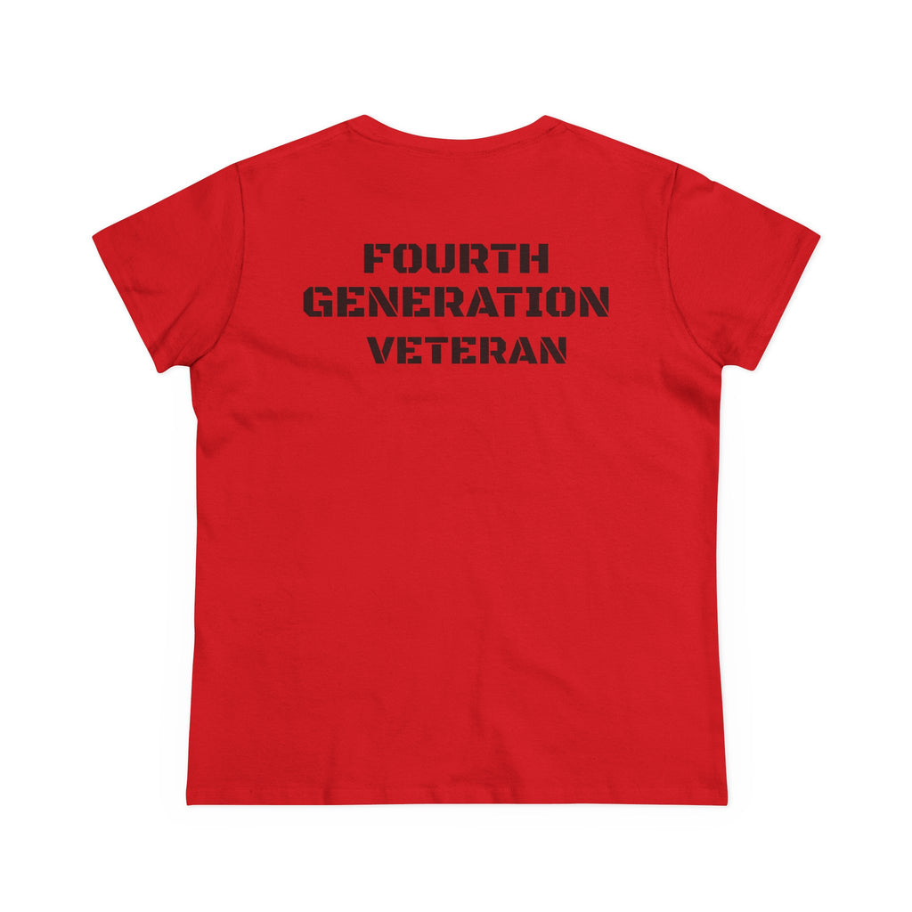 Fourth Generation Veteran Women's pride (Back Side)