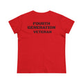 Fourth Generation Veteran Women's pride (Back Side)