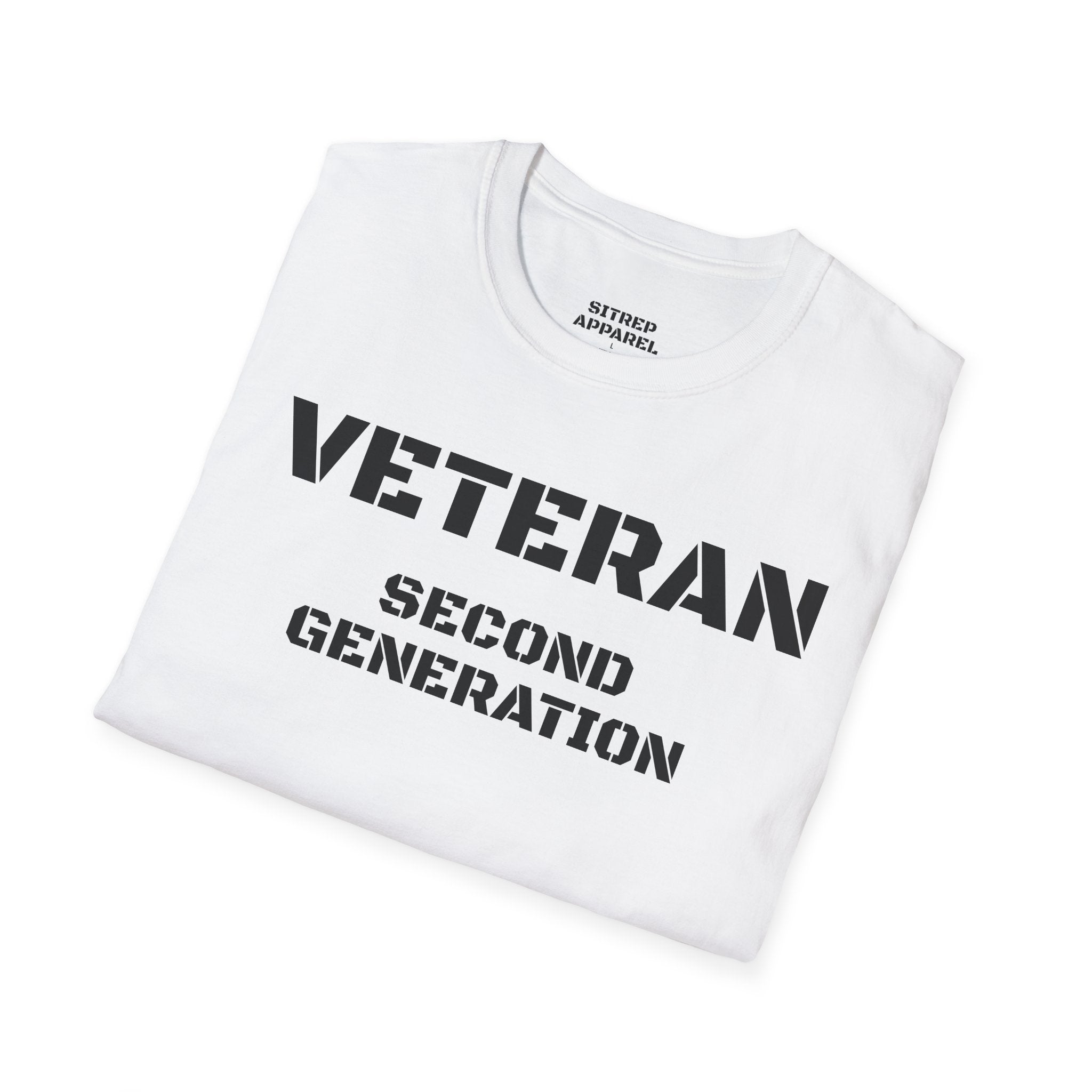 Second Generation Veteran (Front Side) — Unisex Military Pride