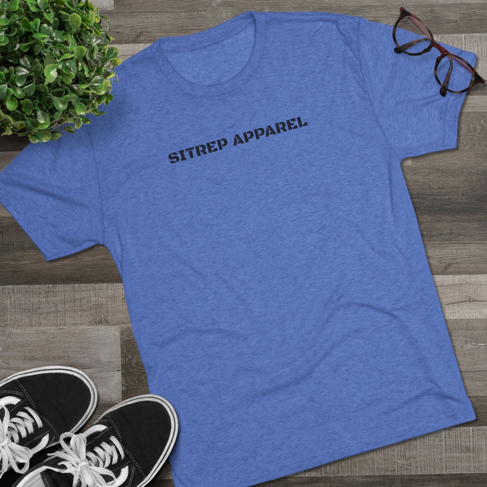 Thin Blue Line Tri-Blend Crew Tee