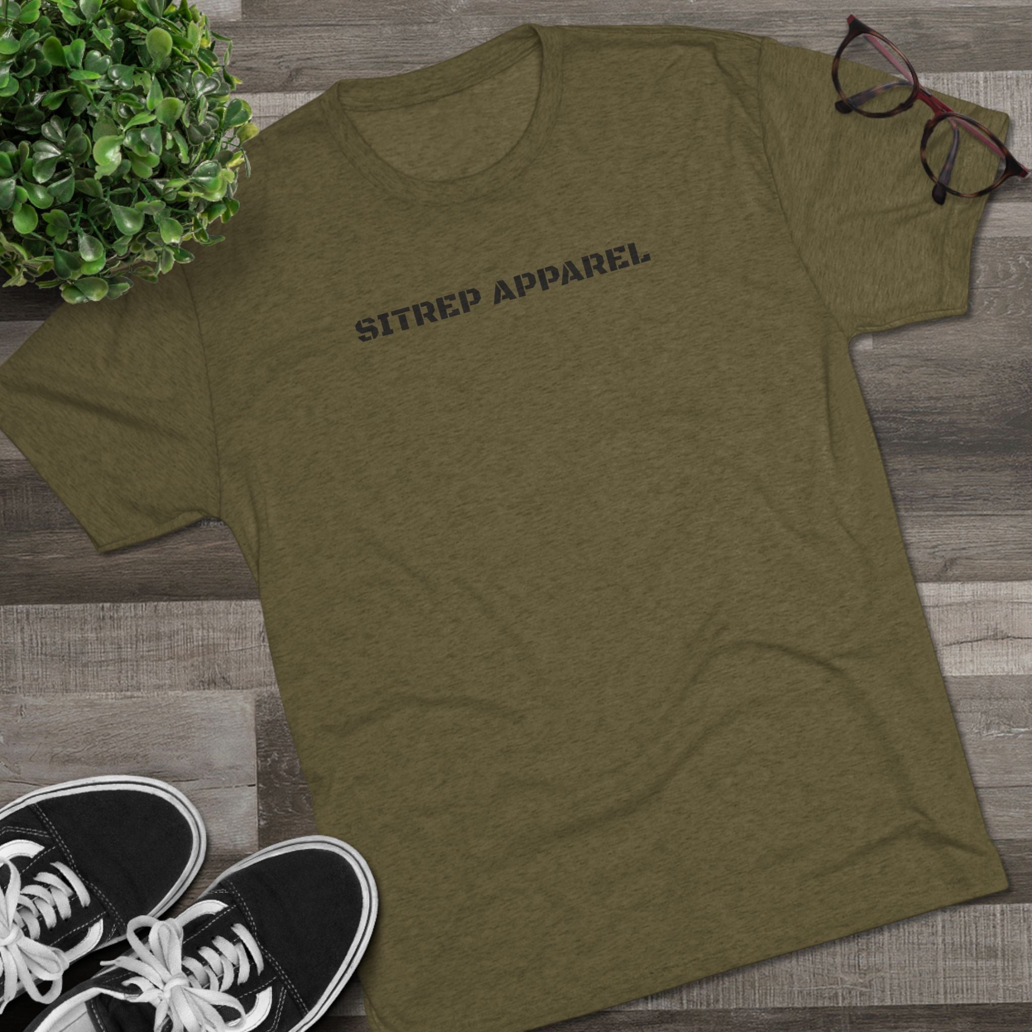 Green Ribbon TRI BLEND Thank You For Your Service