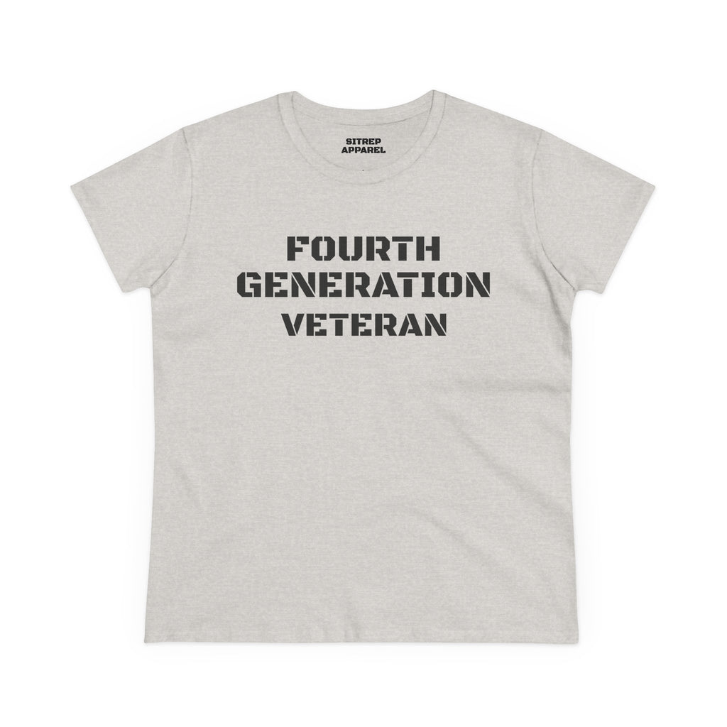 Fourth Generation Veteran Women's pride (Front Side)