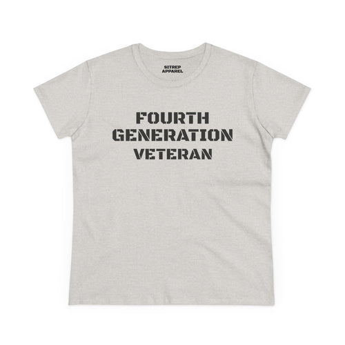 Fourth Generation Veteran Women's pride (Front Side)