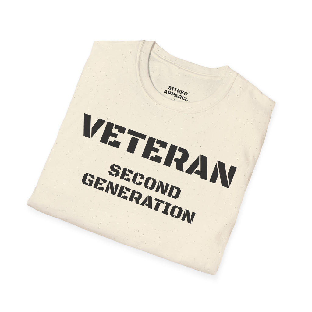 Second Generation Veteran (Front Side) — Unisex Military Pride