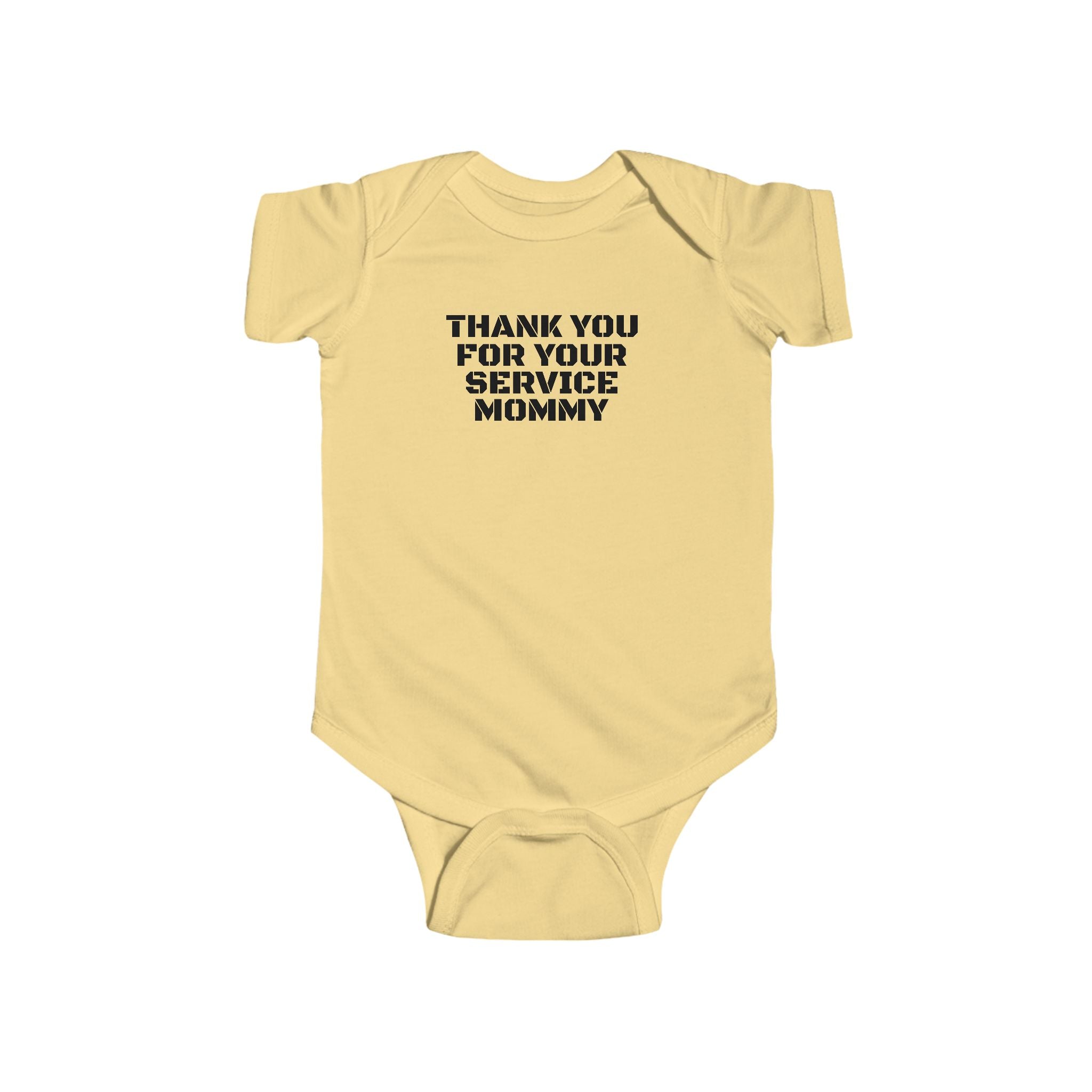 Infant Bodysuit – "Thank You For Your Service Mommy" Military Baby Onesie