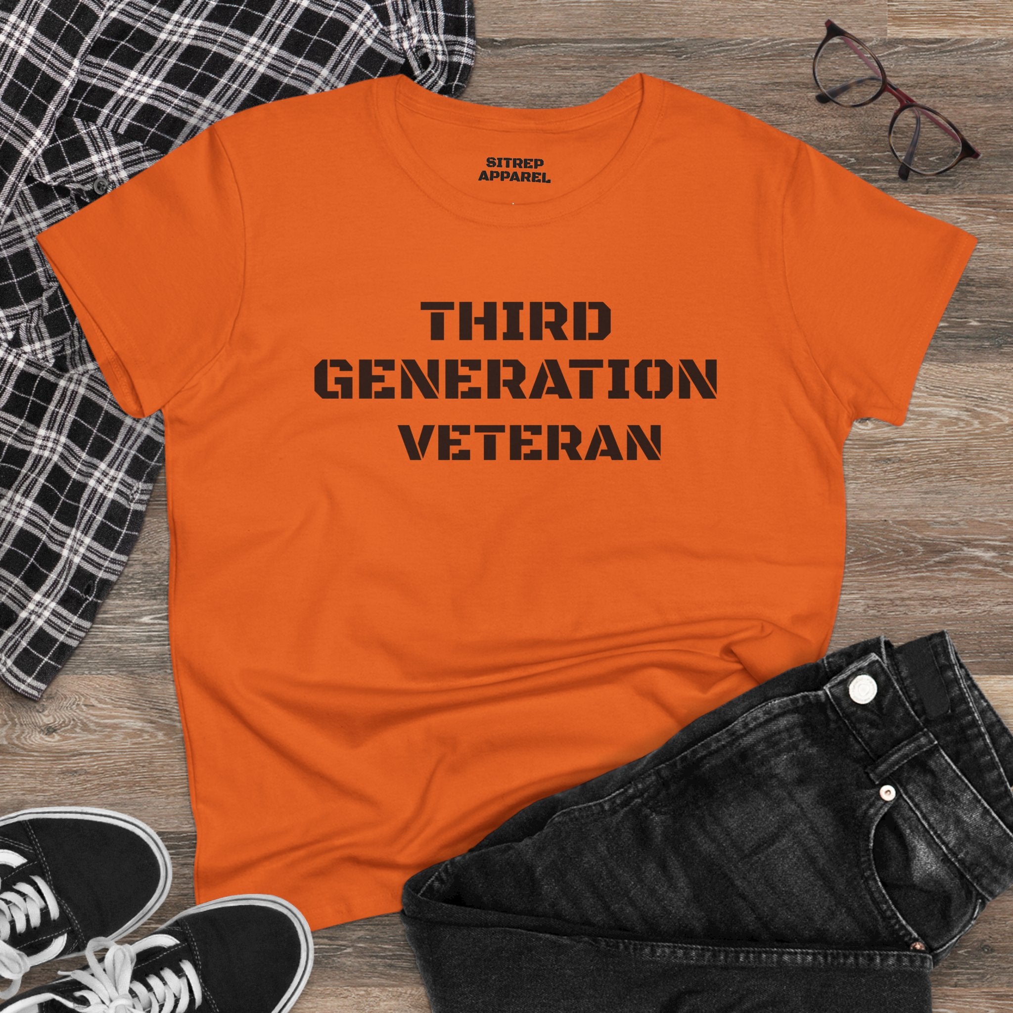 Third Generation Veteran Women's pride (Front Side)