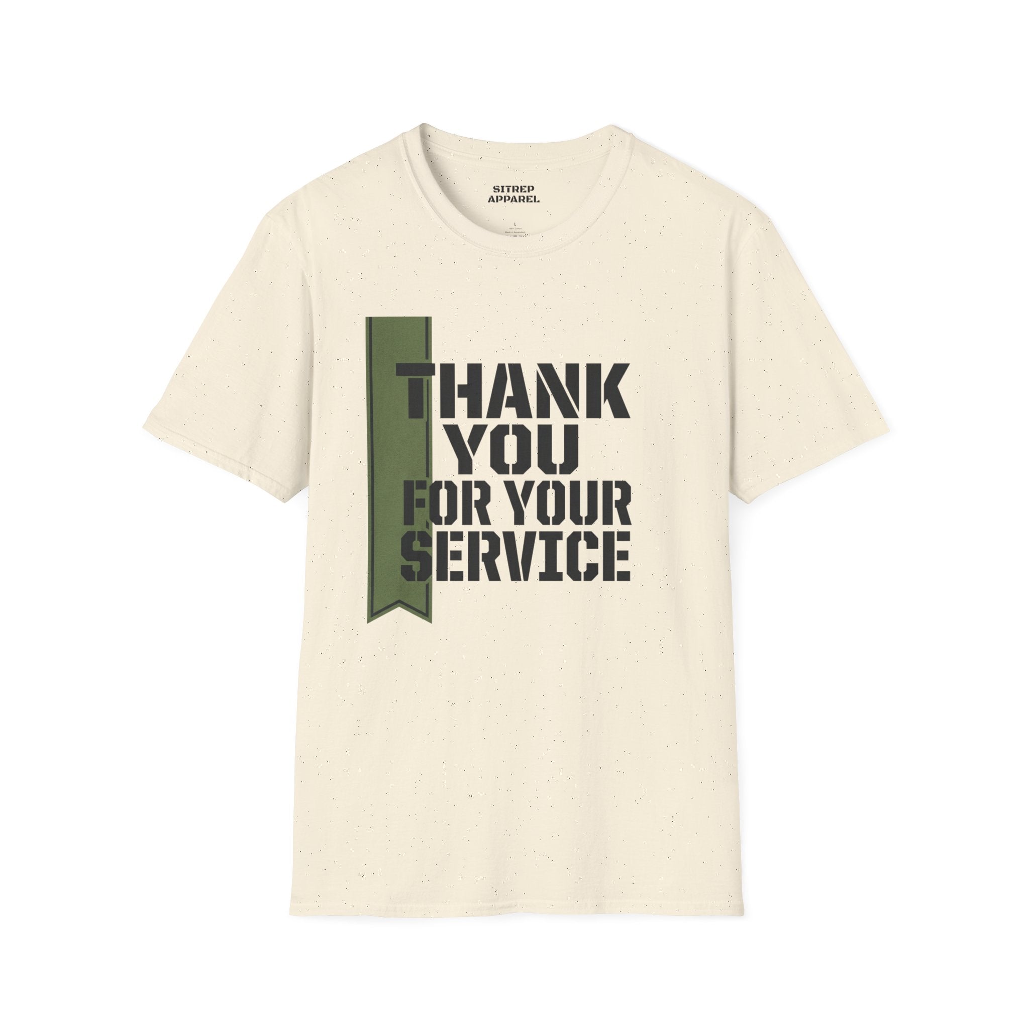 Green Stripe for Supporting the Military 'Thank You For Your Service'