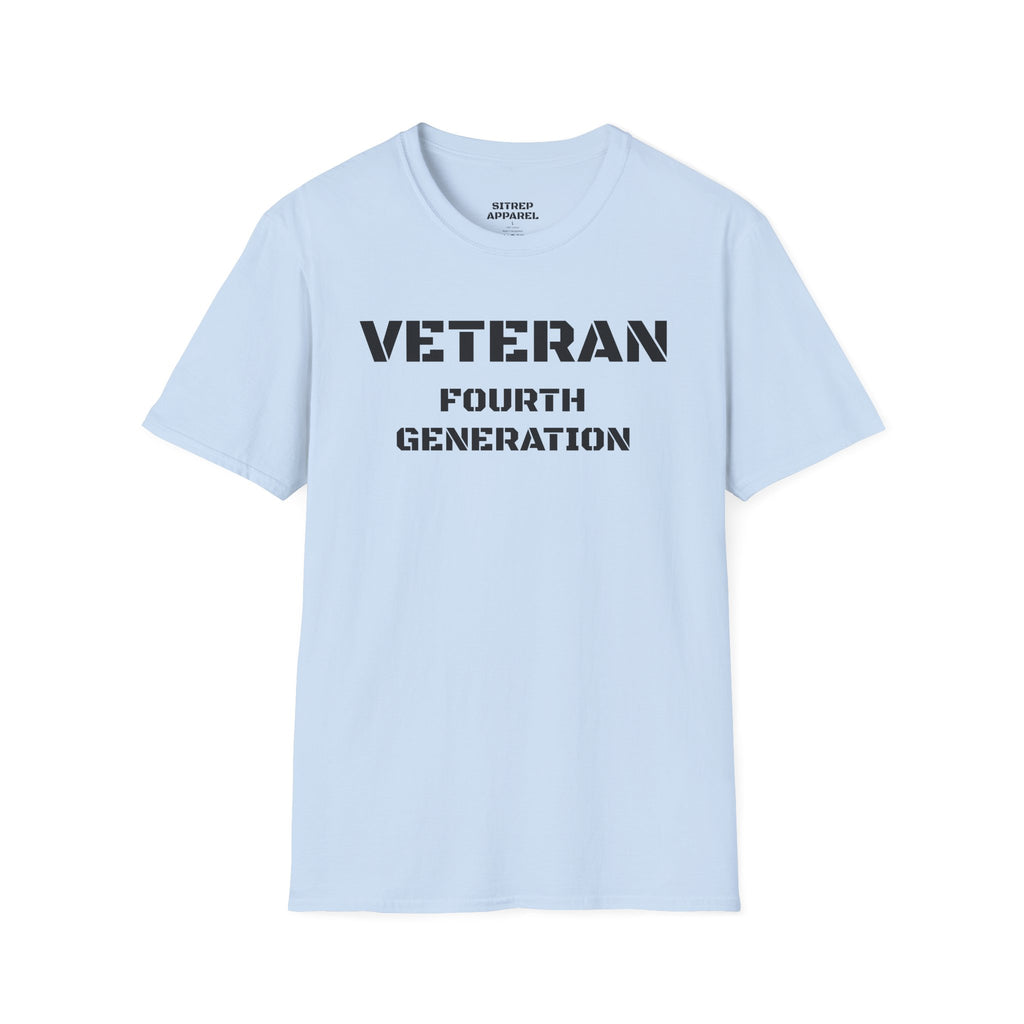 Fourth Generation Veteran (Front Side) — Unisex Military Pride