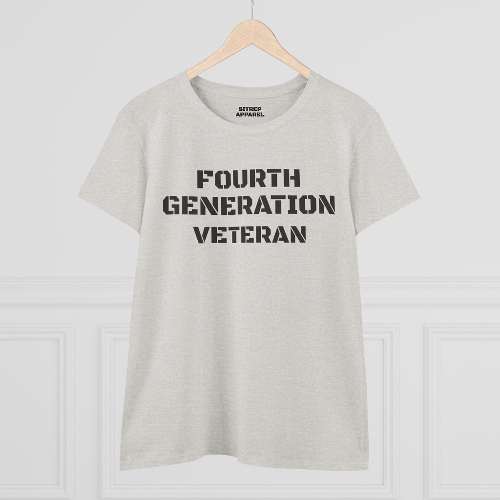 Fourth Generation Veteran Women's pride (Front Side)
