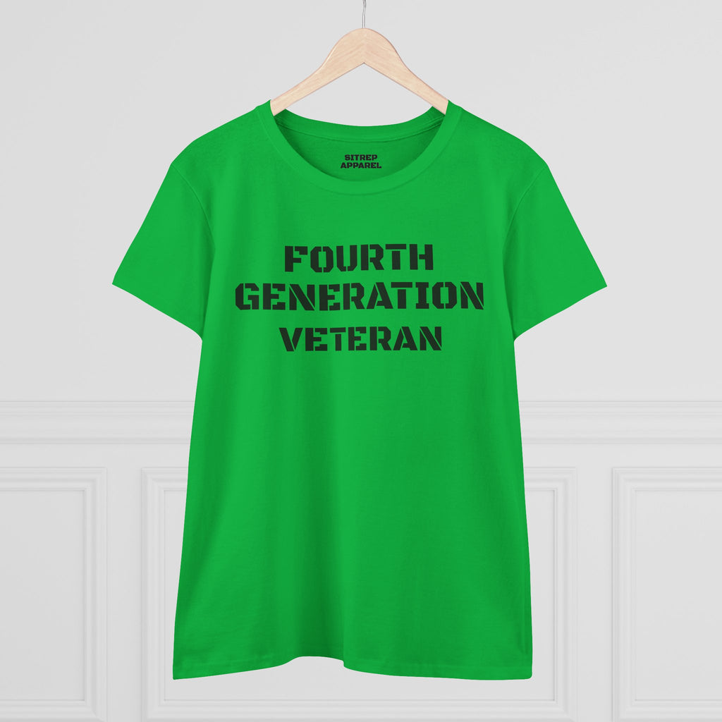 Fourth Generation Veteran Women's pride (Front Side)