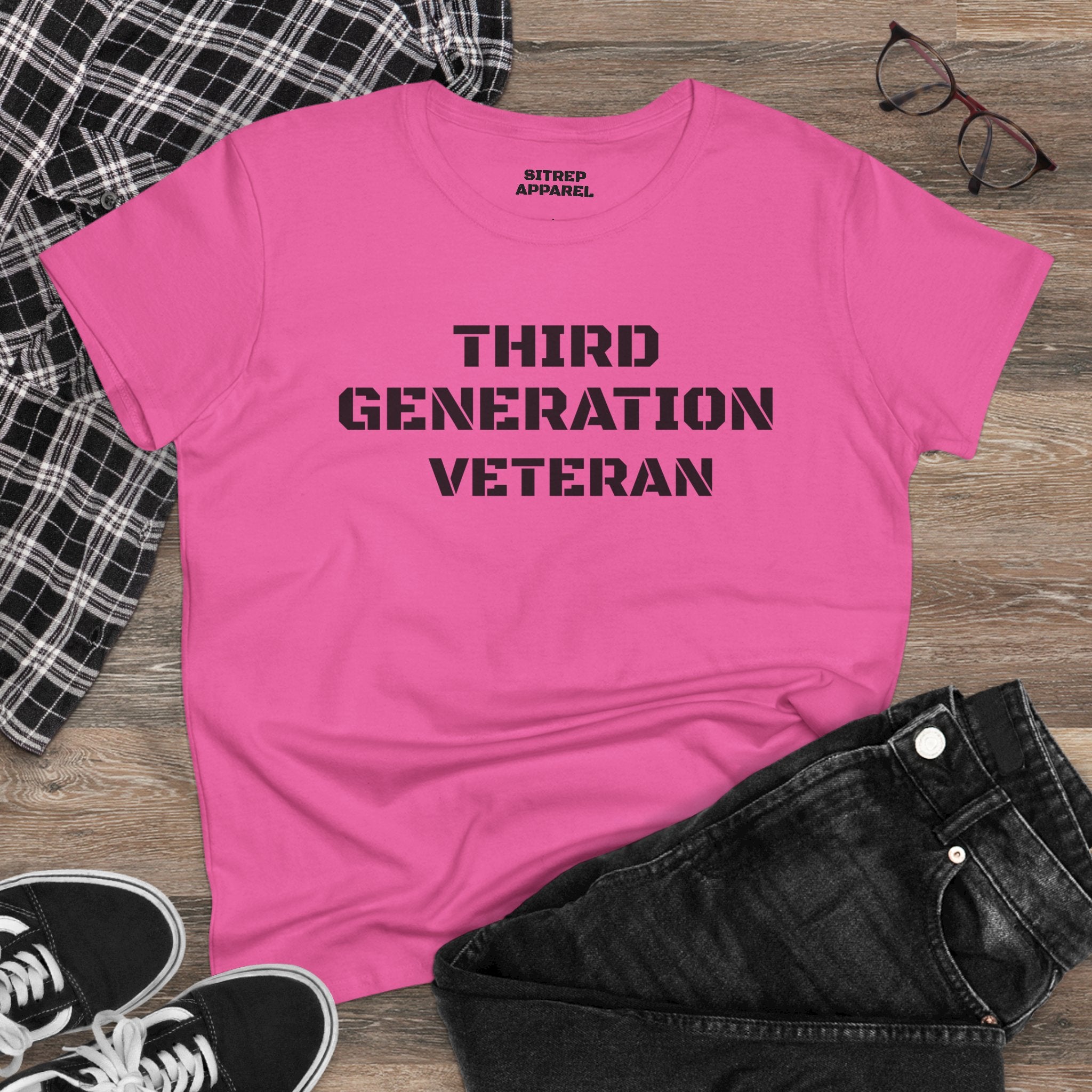 Third Generation Veteran Women's pride (Front Side)