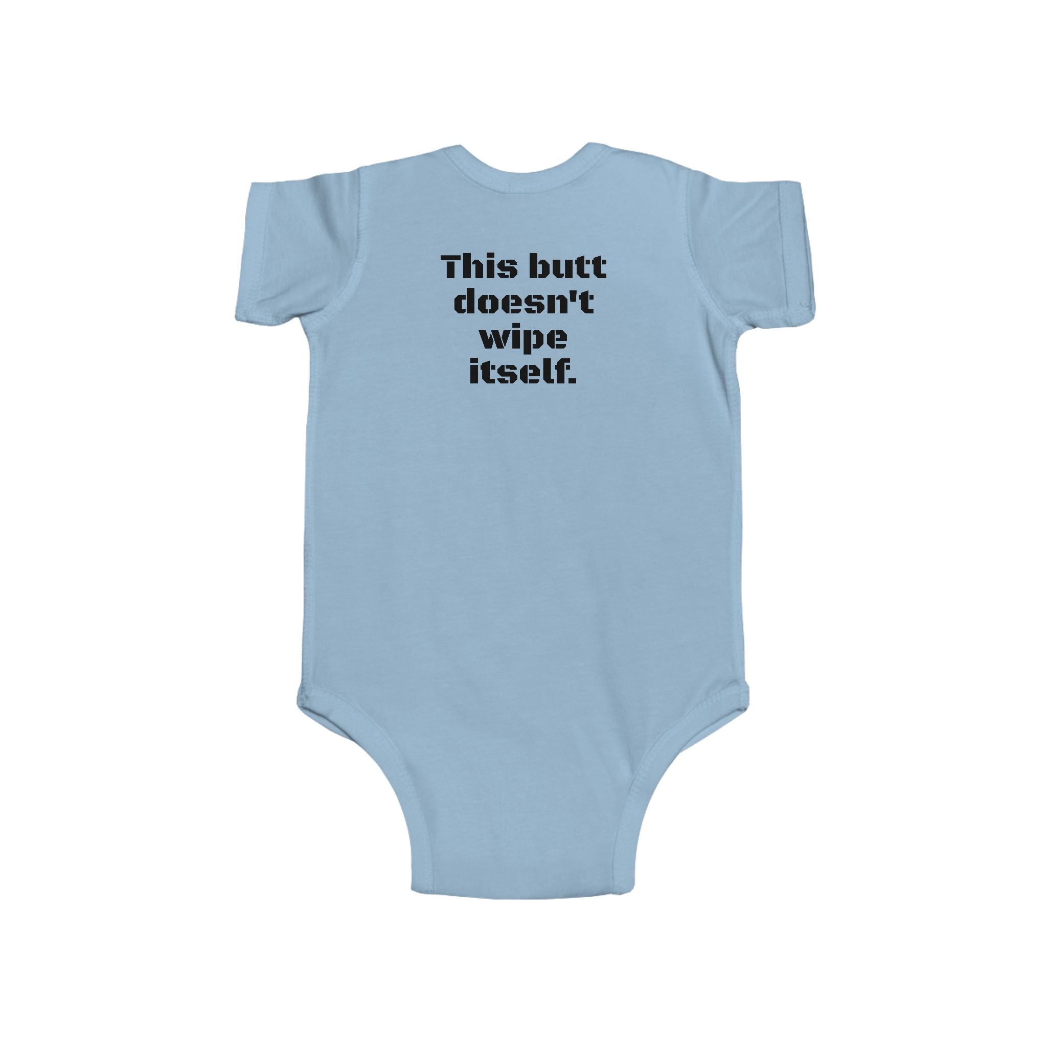 Infant Bodysuit — Funny Military Thank You For Your Service Baby Onesie (Front: "Thank You For Your Service", Back: "This butt doesn't [...]