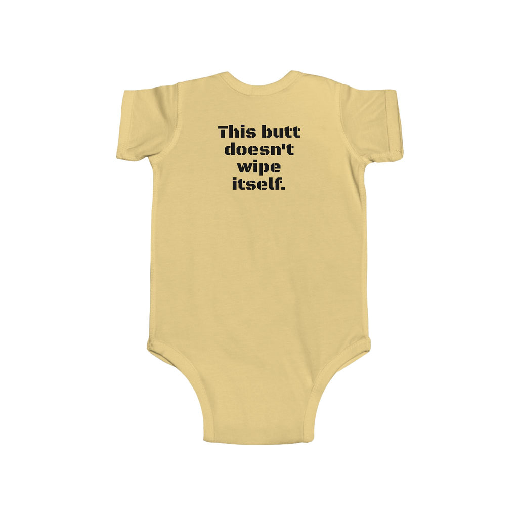Infant Bodysuit — Funny Military Thank You For Your Service Baby Onesie (Front: "Thank You For Your Service", Back: "This butt doesn't [...]