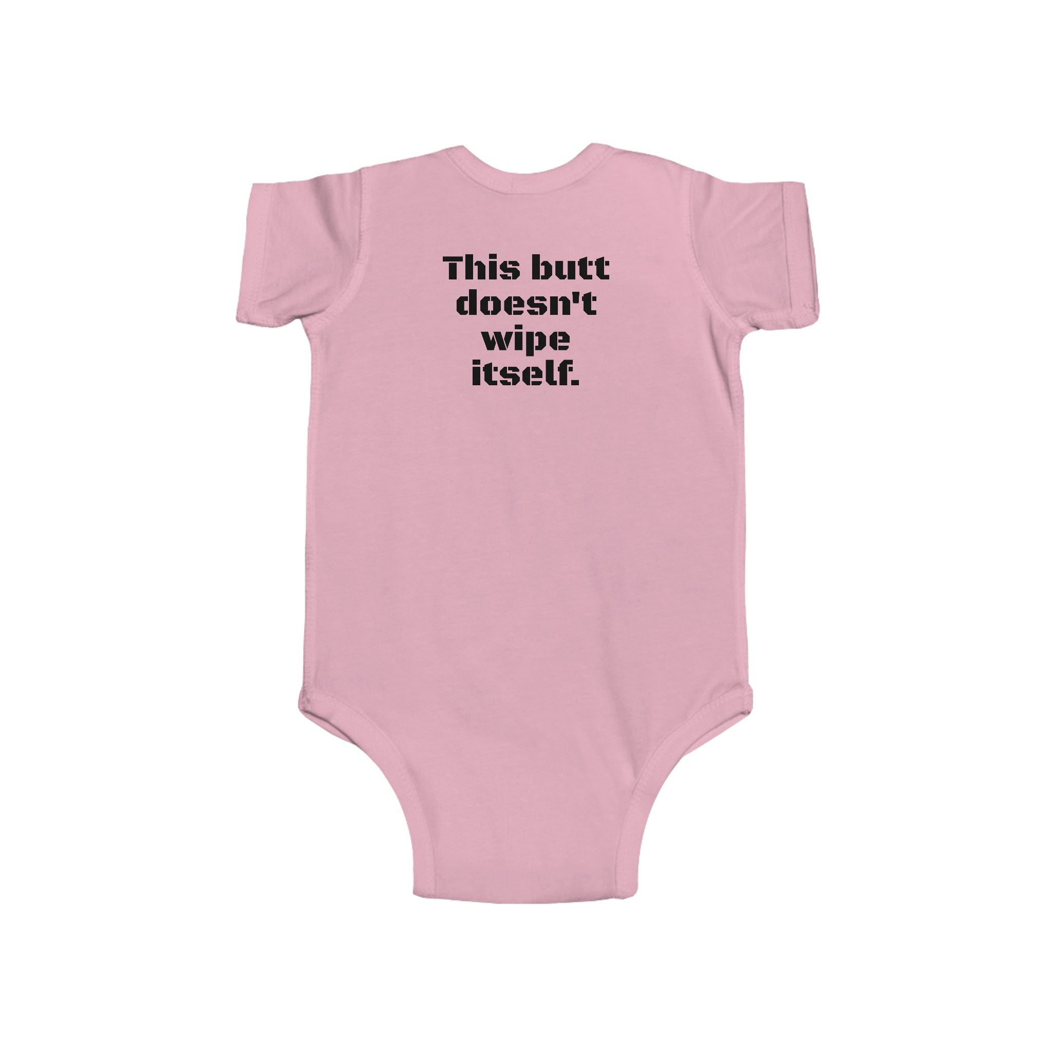 Infant Bodysuit — Funny Military Thank You For Your Service Baby Onesie (Front: "Thank You For Your Service", Back: "This butt doesn't [...]