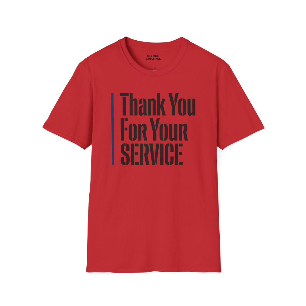 Thin Blue Line, Law Enforcement Appreciation T-Shirt