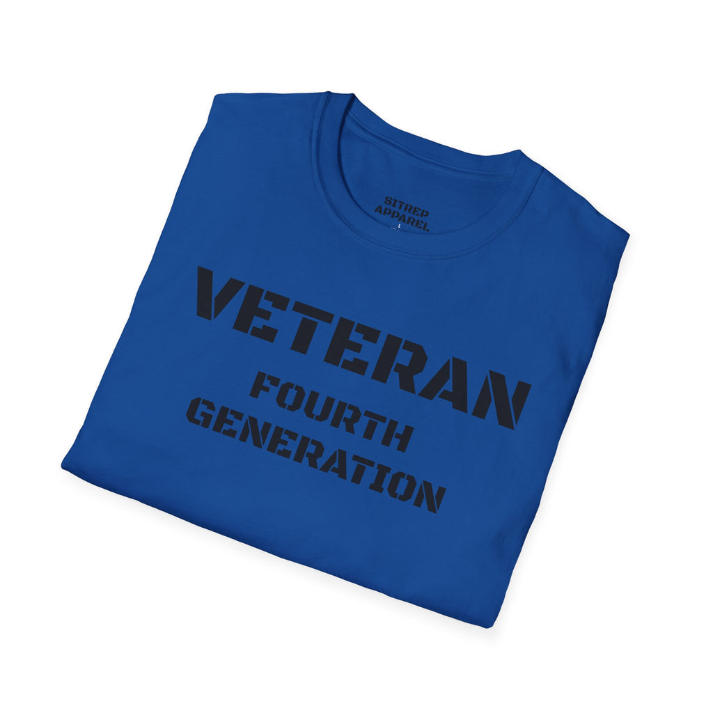 Fourth Generation Veteran (Front Side) — Unisex Military Pride