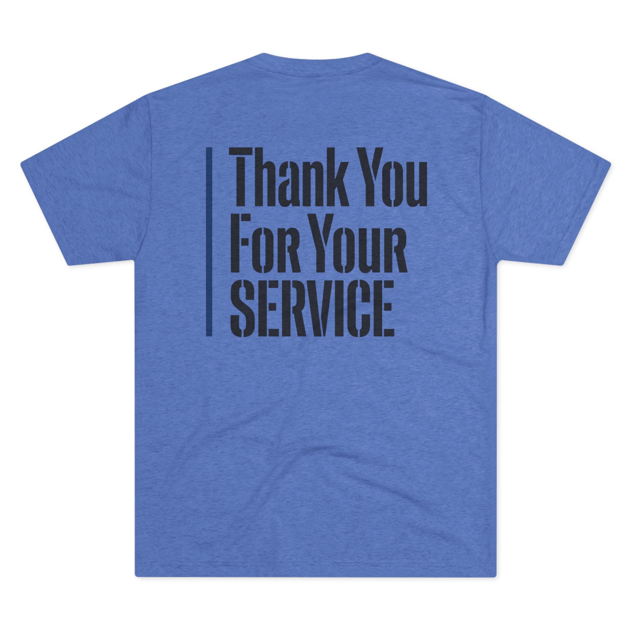 Thin Blue Line Tri-Blend Crew Tee