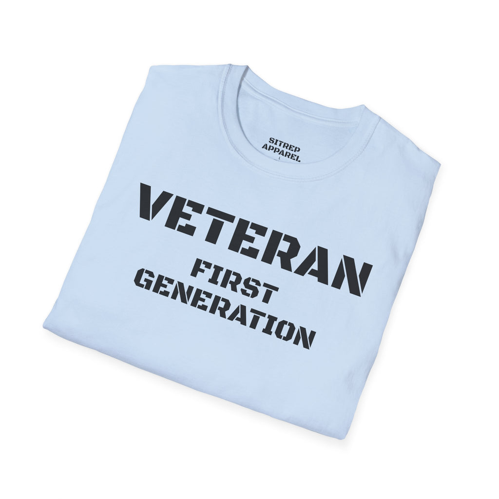 First Generation Veteran (Front Side) — Unisex Military Pride