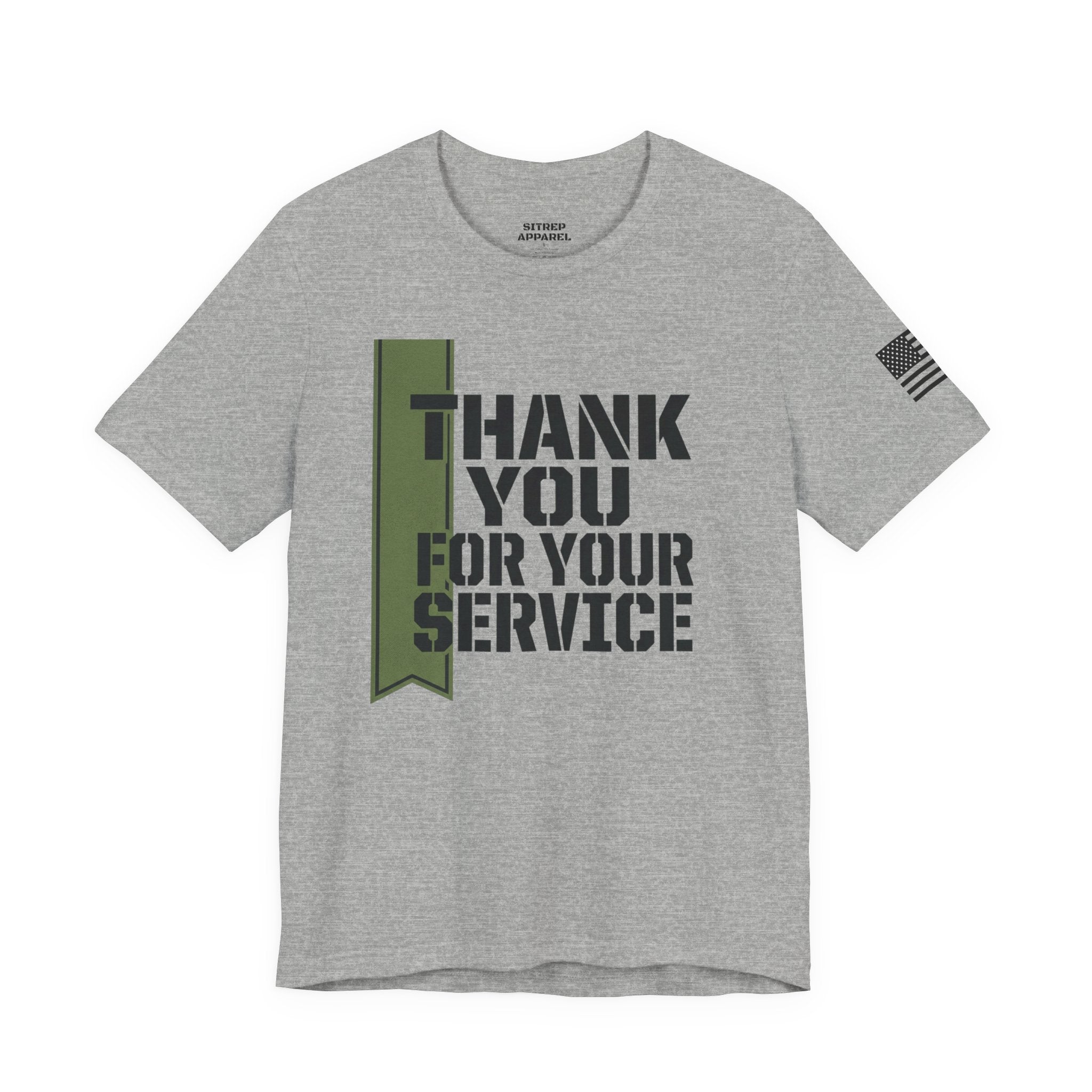 Green Ribbon "Thank You For Your Service"  Military (Unisex)