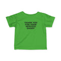 Infant Tee – "Thank You For Your Service Daddy"