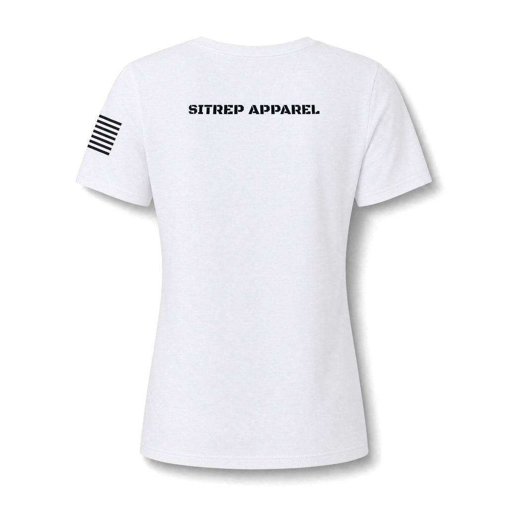 Women's V‑Neck Tee - "Thank You For Your Service" Appreciation Shirt