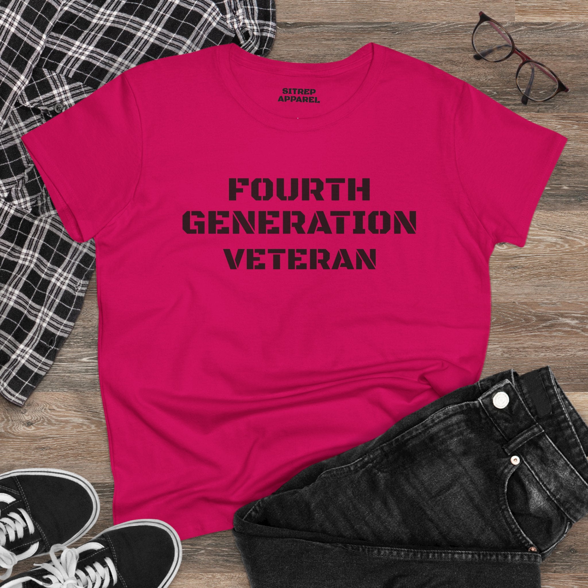 Fourth Generation Veteran Women's pride (Front Side)