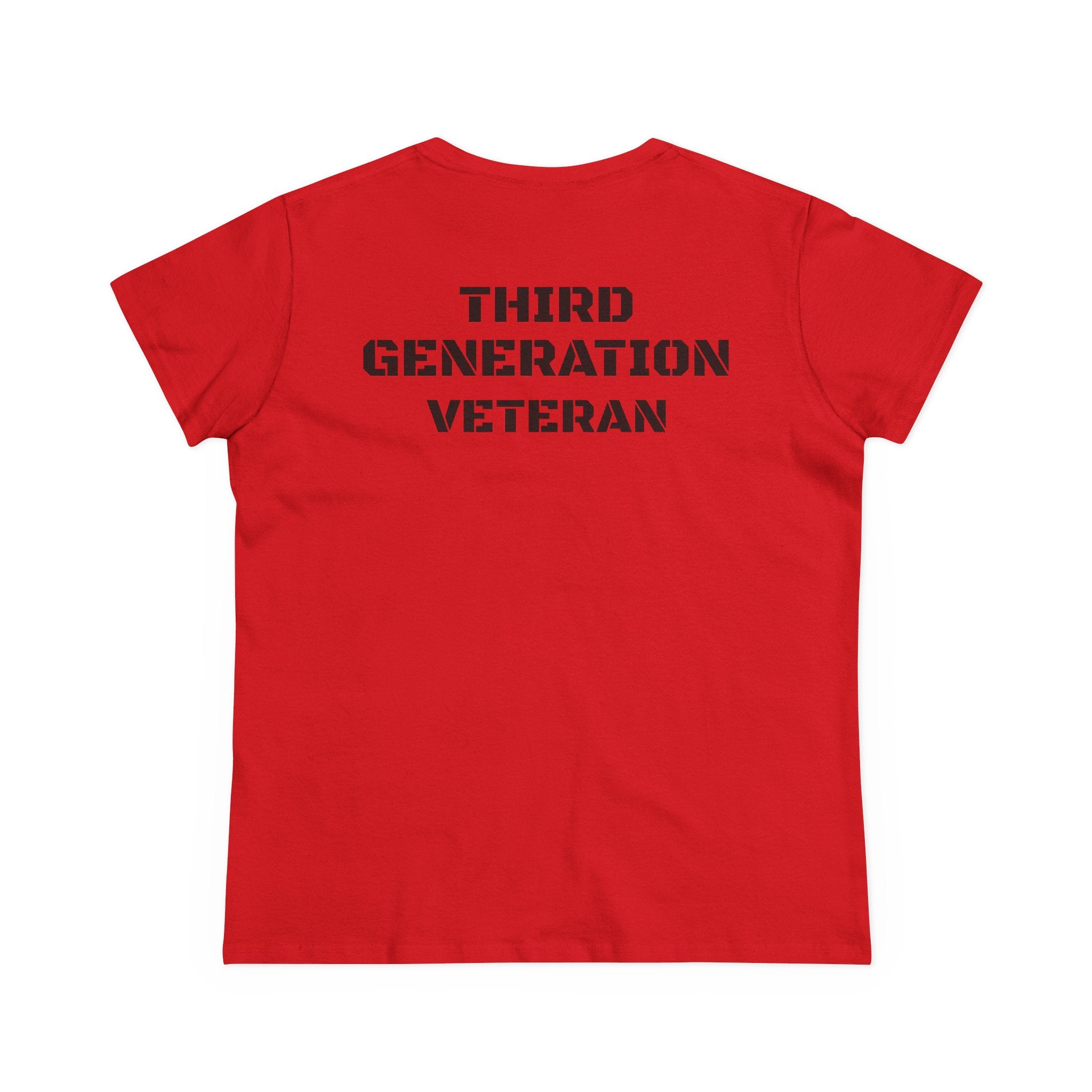 Third Generation Veteran Women's pride (Back Side)