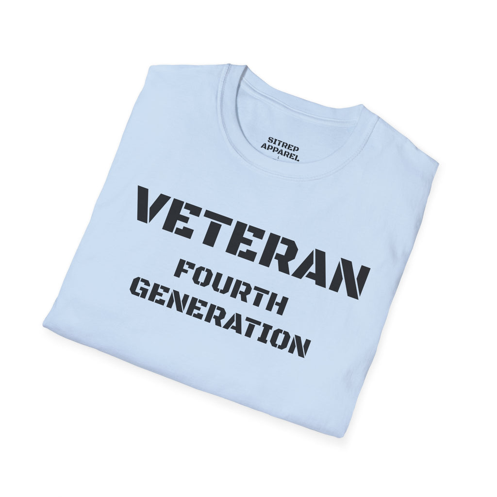 Fourth Generation Veteran (Front Side) — Unisex Military Pride